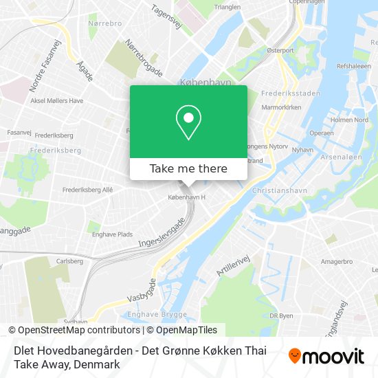 Dlet Hovedbanegården - Det Grønne Køkken Thai Take Away map