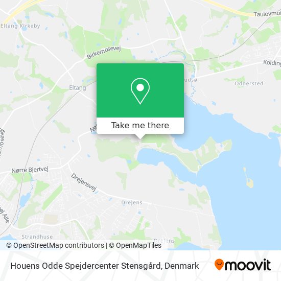 Houens Odde Spejdercenter Stensgård map