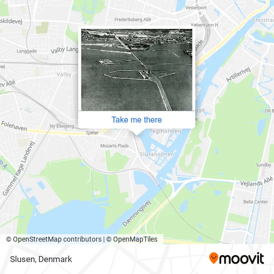 Slusen map