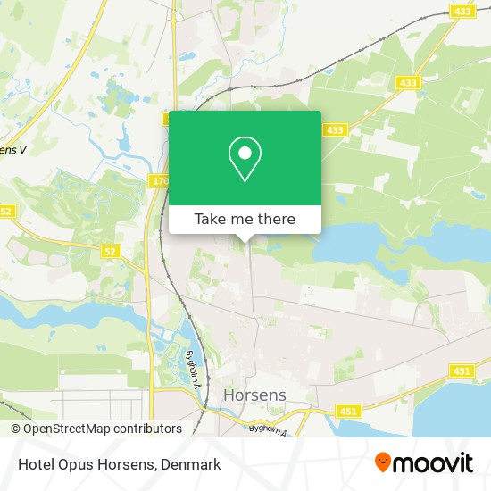 Hotel Opus Horsens map