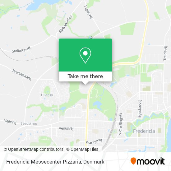 Fredericia Messecenter Pizzaria map