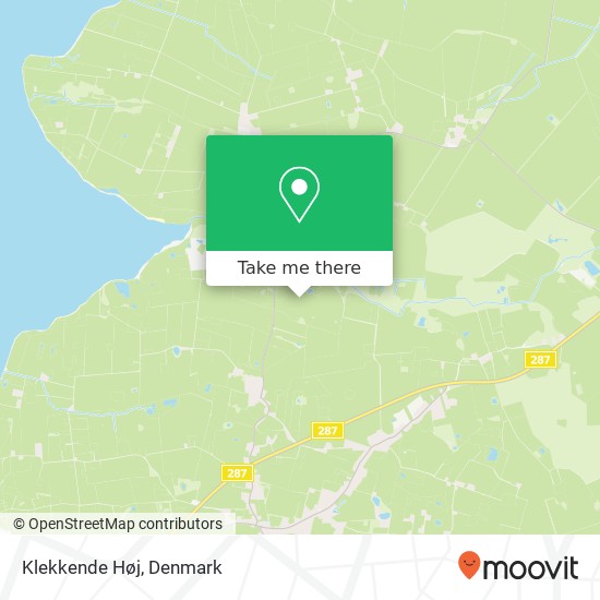 Klekkende Høj map