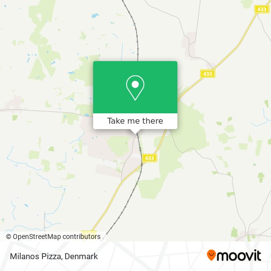 Milanos Pizza map