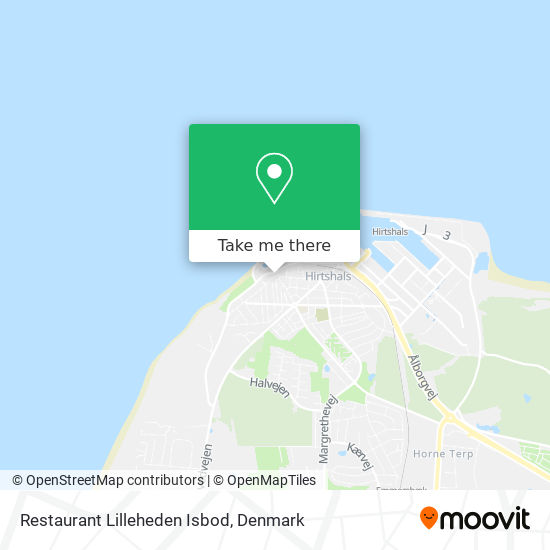 Restaurant Lilleheden Isbod map