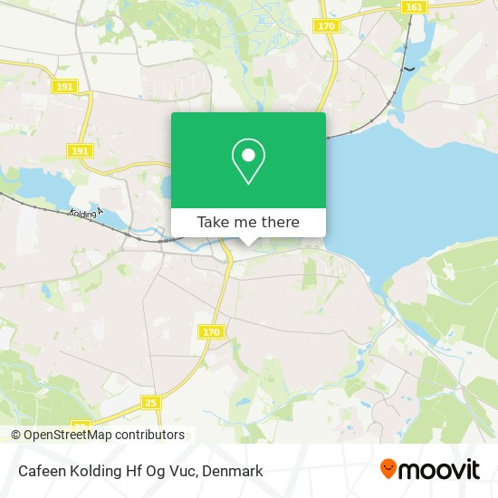 Cafeen Kolding Hf Og Vuc map