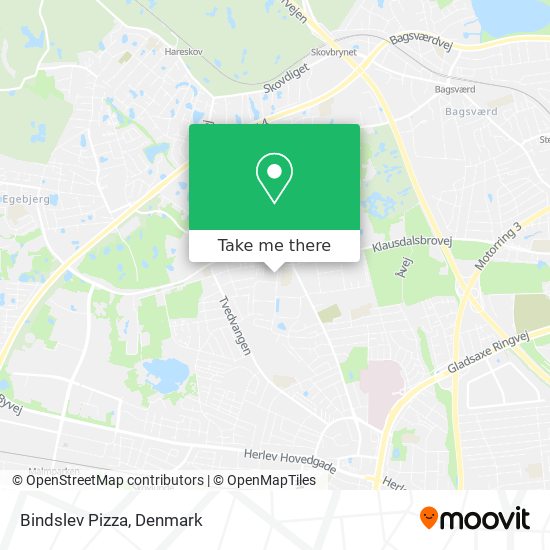 Bindslev Pizza map