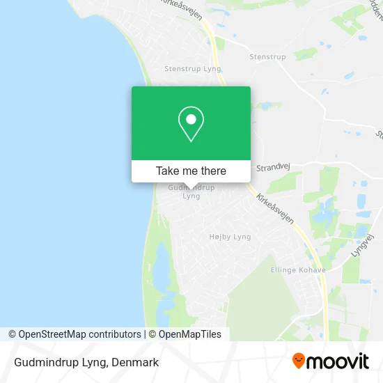 Gudmindrup Lyng map