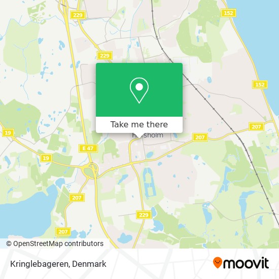How get to Kringlebageren in Hørsholm Bus or Train?