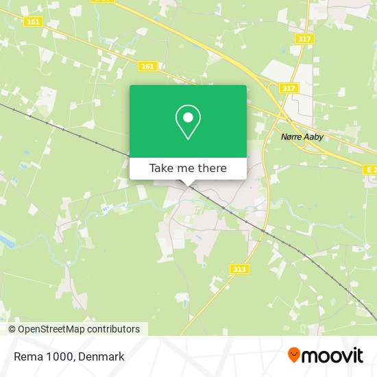 Rema 1000 map