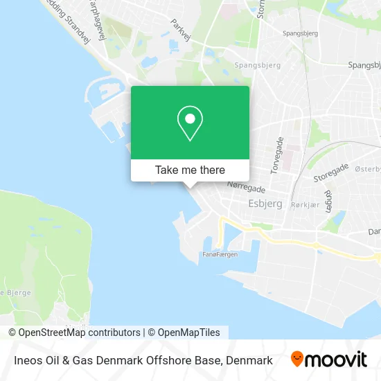 Ineos Oil & Gas Denmark Offshore Base map