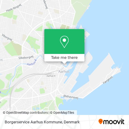 Borgerservice Aarhus Kommune map