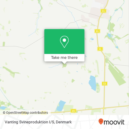 Vanting Svineproduktion I/S map