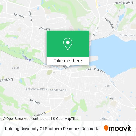 Kolding University Of Southern Denmark map