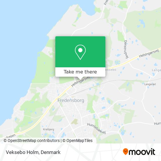 Veksebo Holm map