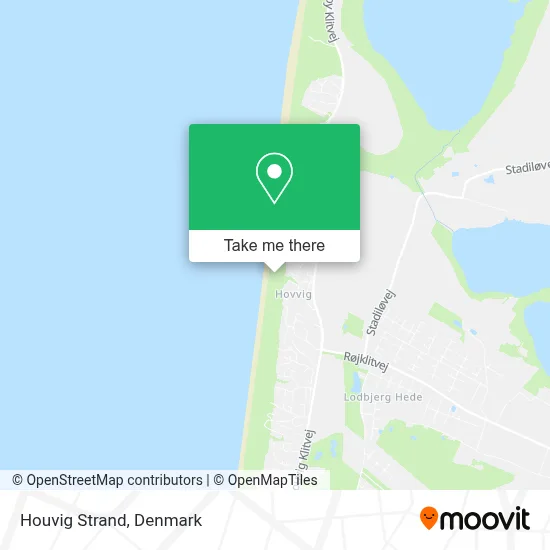 Houvig Strand map