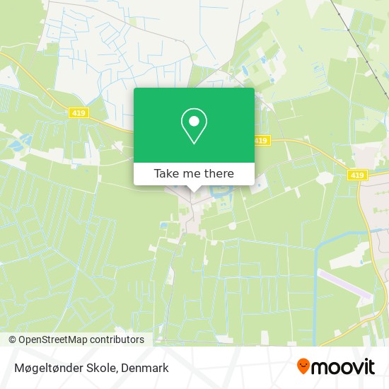 Møgeltønder Skole map