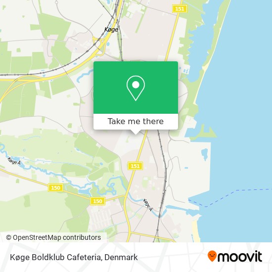 Køge Boldklub Cafeteria map