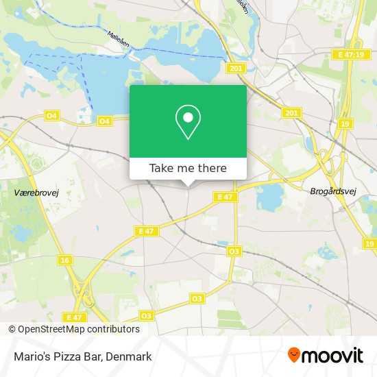 Mario's Pizza Bar map