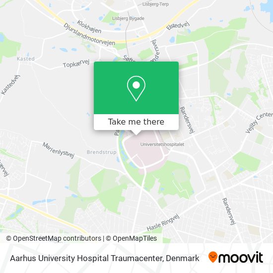 Aarhus University Hospital Traumacenter map