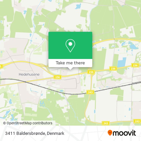 3411 Baldersbrønde map