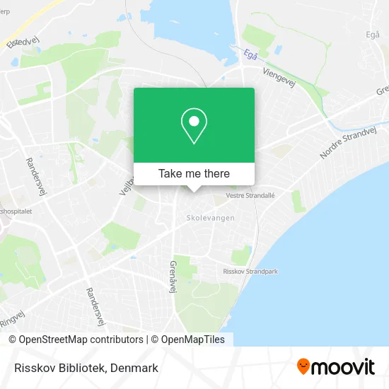 Risskov Bibliotek map