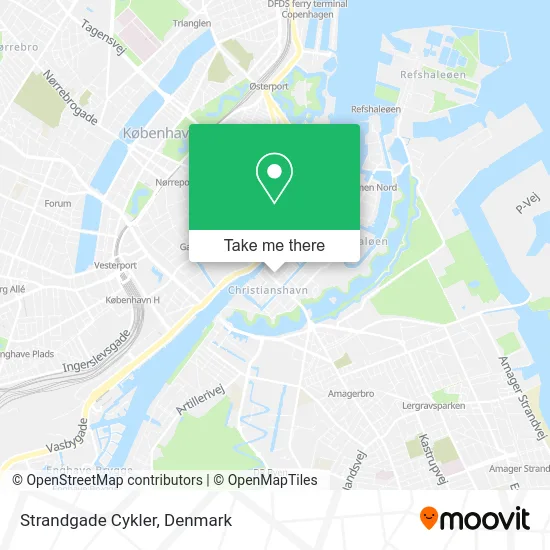 Strandgade Cykler map
