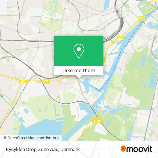 Bycyklen Drop Zone Aau map