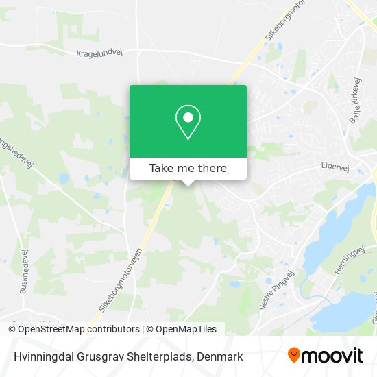 Hvinningdal Grusgrav Shelterplads map