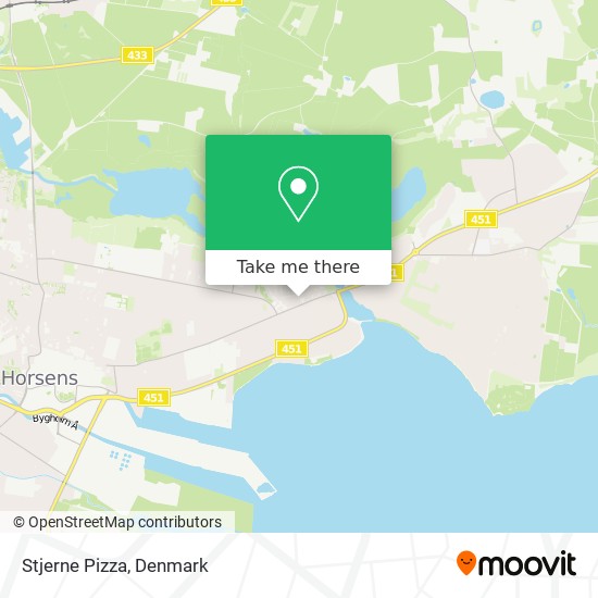 Stjerne Pizza map