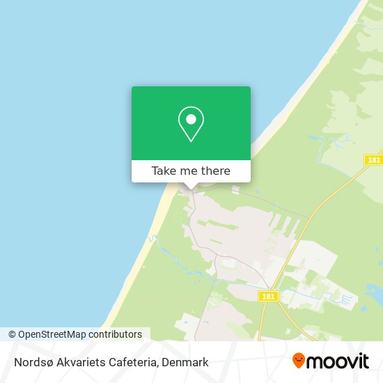 Nordsø Akvariets Cafeteria map