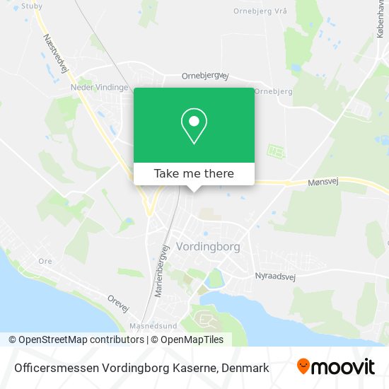 Officersmessen Vordingborg Kaserne map