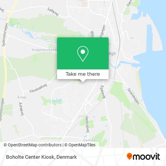 How to get to Boholte Center Kiosk in Køge Bus or Train?
