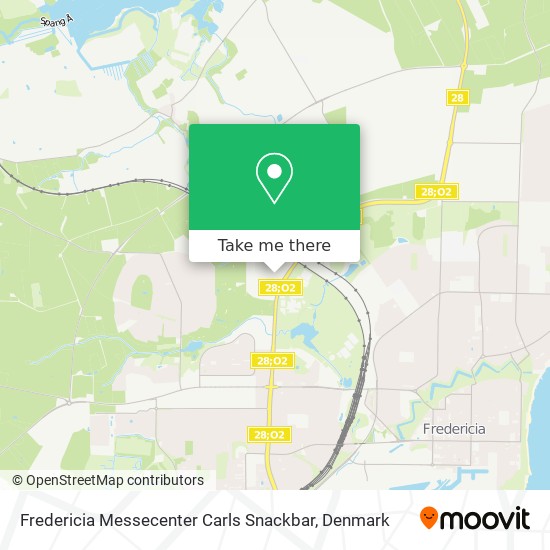 Fredericia Messecenter Carls Snackbar map