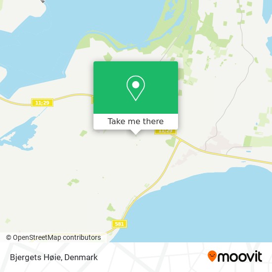 Bjergets Høie map