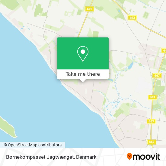 Børnekompasset Jagtvænget map