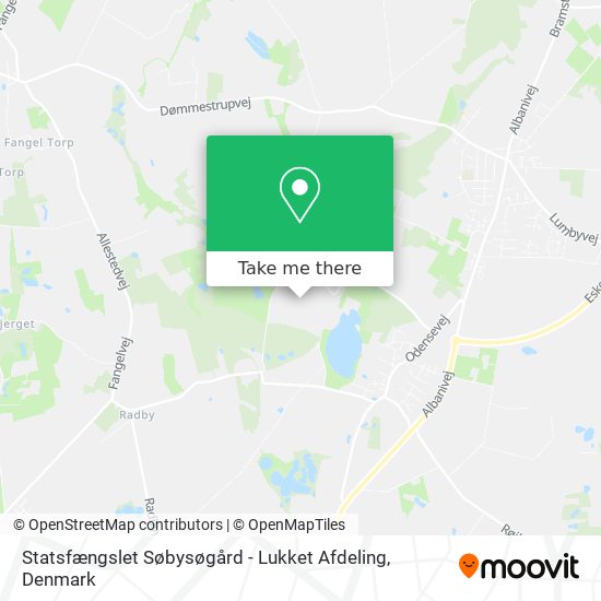 Statsfængslet Søbysøgård - Lukket Afdeling map