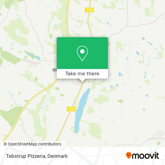 Tebstrup Pizzeria map