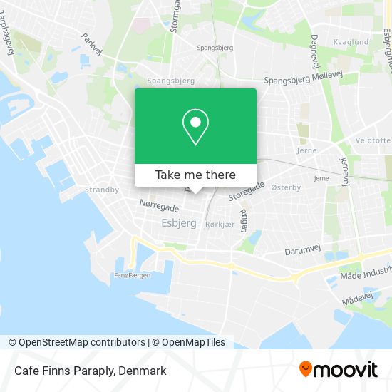 Cafe Finns Paraply map