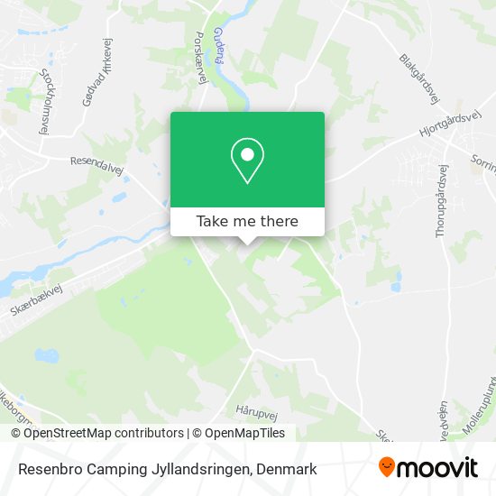 Resenbro Camping Jyllandsringen map