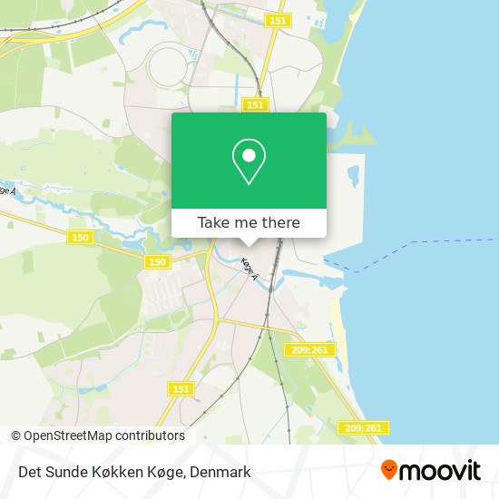 Det Sunde Køkken Køge map