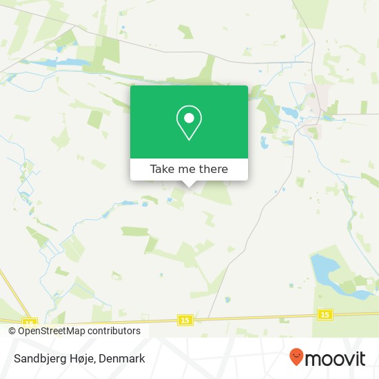 Sandbjerg Høje map