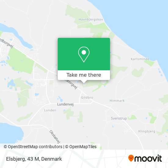Elsbjerg, 43 M map