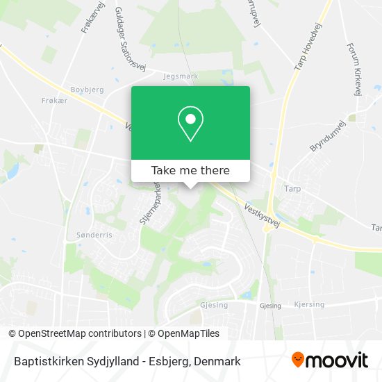 Baptistkirken Sydjylland - Esbjerg map