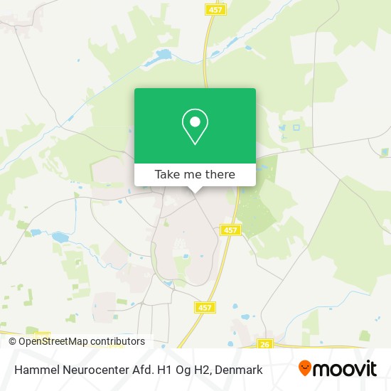 Hammel Neurocenter Afd. H1 Og H2 map