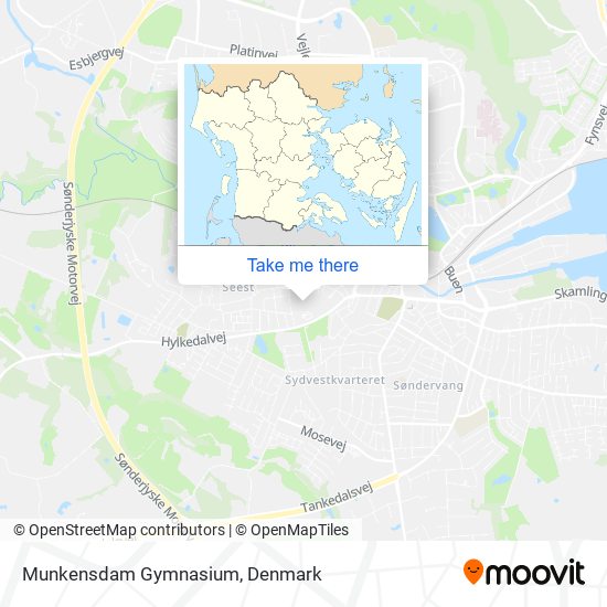 Munkensdam Gymnasium map
