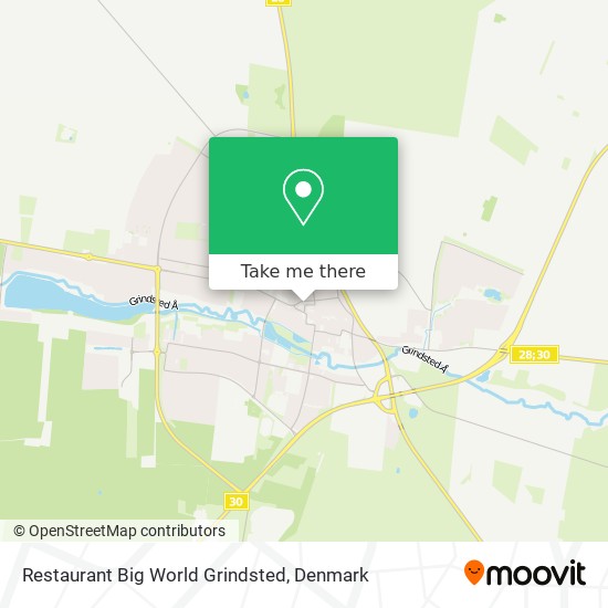 Restaurant Big World Grindsted map