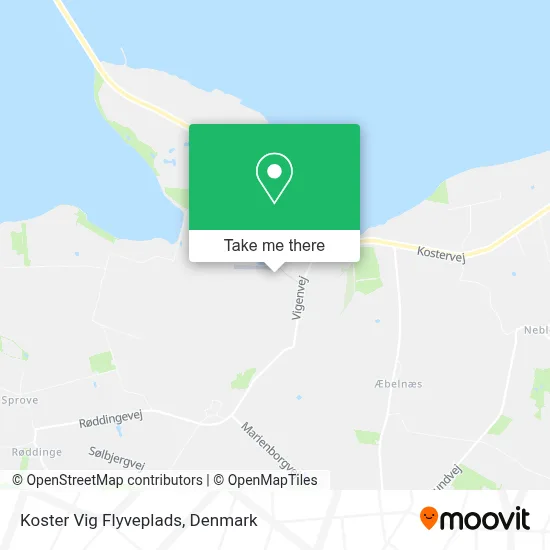 Koster Vig Flyveplads map