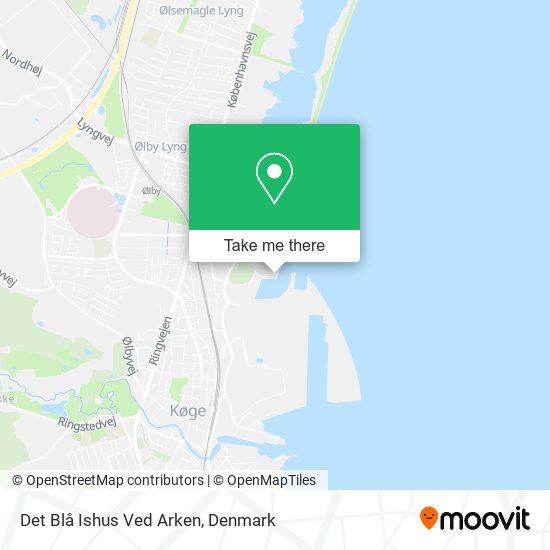 Det Blå Ishus Ved Arken map