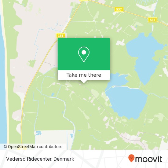 Vederso Ridecenter map