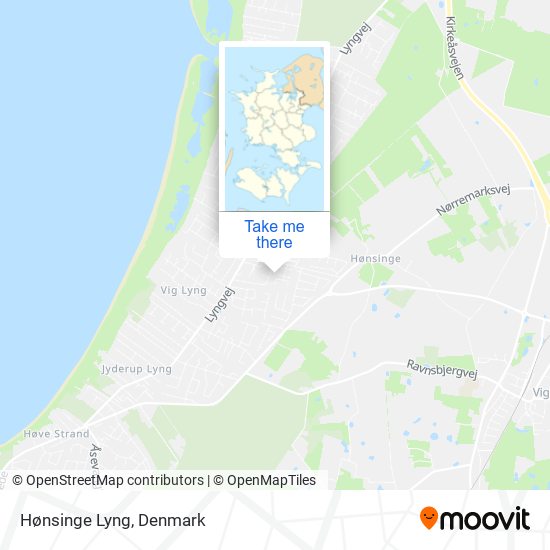 Hønsinge Lyng map